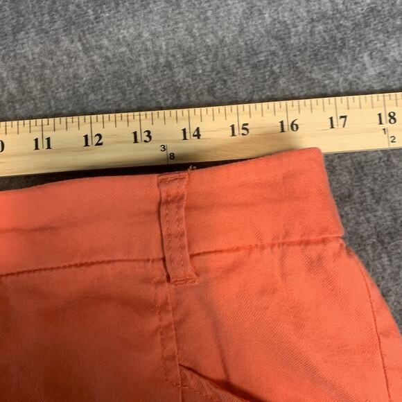 Liverpool Shorts Womens 12/31 Linen Hot Coral High Rise Stretch Beach Coastal‎ - Picture 7 of 9